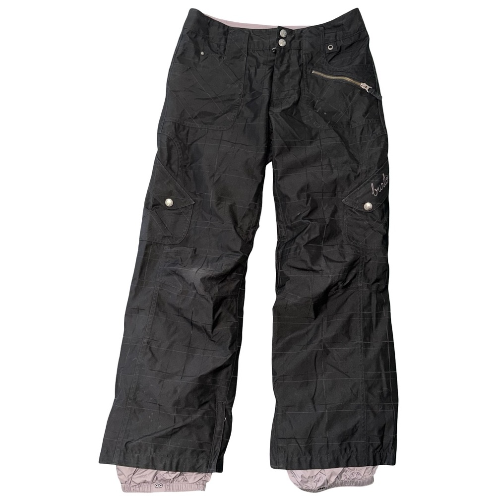 Burton Dryride‎ black ski pants with purple lining. Size Small.